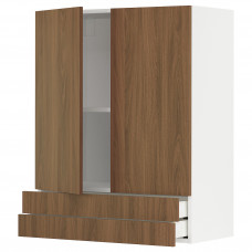 Доставка из Польши METOD / MAXIMERA sza sc 2 drz/2 szuf, bialy/Tistorp imitacja brazowego orzecha, 80x100 cm ИКЕА-69519071, ЕВРОИКЕА Калининград