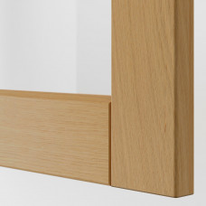 Доставка из Польши ⭐⭐⭐⭐⭐ METOD / MAXIMERA sza sc 2 szkl drz/2 szuf, bialy/Forsbacka dab, 80x100 cm,ИКЕА-39509403, Евро Икеа Калининград