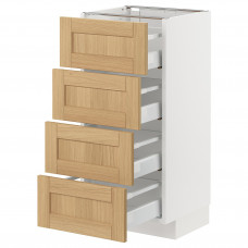 Доставка из Польши METOD / MAXIMERA sza st 4fr/4szu, bialy/Forsbacka dab, 40x37 cm ИКЕА-39509200, ЕВРОИКЕА Калининград