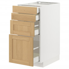 Доставка из Польши METOD / MAXIMERA sza st 4fr/4szu, bialy/Forsbacka dab, 40x60 cm ИКЕА-89509245, ЕВРОИКЕА Калининград