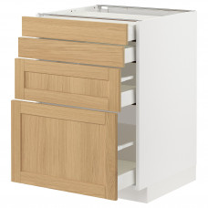 Доставка из Польши METOD / MAXIMERA sza st 4fr/4szu, bialy/Forsbacka dab, 60x60 cm ИКЕА-29509248, ЕВРОИКЕА Калининград
