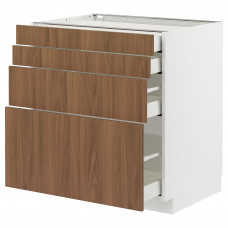 Доставка из Польши METOD / MAXIMERA sza st 4fr/4szu, bialy/Tistorp imitacja brazowego orzecha, 80x60 cm ИКЕА-39519893, ЕВРОИКЕА Калининград