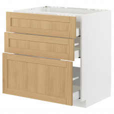 Доставка из Польши METOD / MAXIMERA sza st pl/3fr/3szu, bialy/Forsbacka dab, 80x60 cm ИКЕА-59509218, ЕВРОИКЕА Калининград