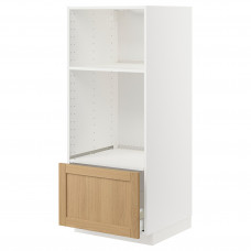 Доставка из Польши METOD / MAXIMERA sza st wys pie/mikr szu, bialy/Forsbacka dab, 60x60x140 cm ИКЕА-39509530, ЕВРОИКЕА Калининград