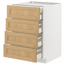 Доставка из Польши METOD / MAXIMERA sza stj 4fr/2n/3sr szu, bialy/Forsbacka dab, 60x60 cm ИКЕА-69509128, ЕВРОИКЕА Калининград