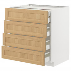 Доставка из Польши METOD / MAXIMERA sza stj 4fr/2n/3sr szu, bialy/Forsbacka dab, 80x60 cm ИКЕА-09509131, ЕВРОИКЕА Калининград