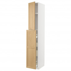 Доставка из Польши METOD / MAXIMERA sza wys z wys 1drz/4szu, bialy/Forsbacka dab, 40x60x240 cm ИКЕА-79509482, ЕВРОИКЕА Калининград