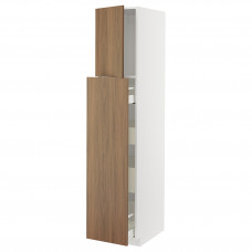 Доставка из Польши METOD / MAXIMERA sza wys z wys 1drz/4szu, bialy/Tistorp imitacja brazowego orzecha, 40x60x200 cm ИКЕА-29519775, ЕВРОИКЕА Калининград