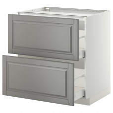 Доставка из Польши METOD / MAXIMERA sz stj pl/2fr/2szu, bialy/Bodbyn szary, 80x60 cm ИКЕА-99924248, ЕВРОИКЕА Калининград