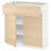 Доставка из Польши METOD / MAXIMERA sza stj szuf/2 drz, bialy/Askersund wzor jasny jesion, 80x37 cm ИКЕА-09454925, ЕВРОИКЕА Калининград