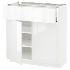 Доставка из Польши METOD / MAXIMERA sza stj szuf/2 drz, bialy/Ringhult bialy, 80x37 cm ИКЕА-99463464, ЕВРОИКЕА Калининград