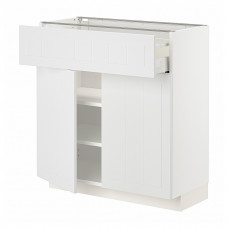 Доставка из Польши METOD / MAXIMERA sza stj szuf/2 drz, bialy/Stensund bialy, 80x37 cm ИКЕА-59469590, ЕВРОИКЕА Калининград