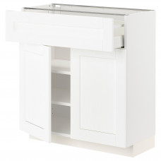 Доставка из Польши METOD / MAXIMERA sza stj szuf/2 drz, bialy Enkoping/bialy imitacja drewna, 80x37 cm ИКЕА-49473446, ЕВРОИКЕА Калининград