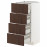 Доставка из Польши METOD / MAXIMERA sza st 4fr/4szu, bialy/Sinarp brazowy, 40x37 cm ИКЕА-49404108, ЕВРОИКЕА Калининград
