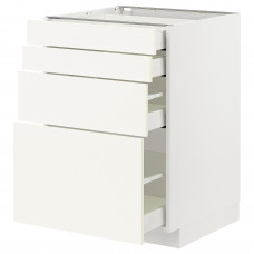 Доставка из Польши METOD / MAXIMERA sza st 4fr/4szu, bialy/Vallstena bialy, 60x60 cm ИКЕА-89507213, ЕВРОИКЕА Калининград