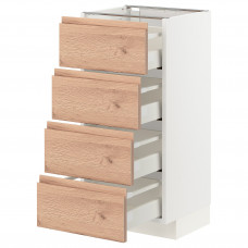 Доставка из Польши METOD / MAXIMERA sza st 4fr/4szu, bialy/Voxtorp imit. debu, 40x37 cm ИКЕА-89403084, ЕВРОИКЕА Калининград