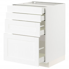 Доставка из Польши METOD / MAXIMERA sza st 4fr/4szu, bialy Enkoping/bialy imitacja drewna, 60x60 cm ИКЕА-89473430, ЕВРОИКЕА Калининград