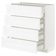 Доставка из Польши METOD / MAXIMERA sza st 4fr/4szu, bialy Enkoping/bialy imitacja drewna, 80x37 cm ИКЕА-79473416, ЕВРОИКЕА Калининград
