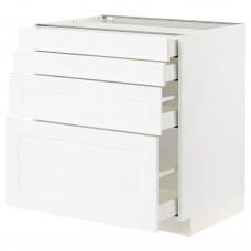 Доставка из Польши METOD / MAXIMERA sza st 4fr/4szu, bialy Enkoping/bialy imitacja drewna, 80x60 cm ИКЕА-69473431, ЕВРОИКЕА Калининград
