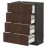 Доставка из Польши METOD / MAXIMERA sza st 4fr/4szu, czarny/Sinarp brazowy, 60x37 cm ИКЕА-69405705, ЕВРОИКЕА Калининград