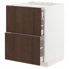 Доставка из Польши METOD / MAXIMERA sza st pl/2fr/3szu, bialy/Sinarp brazowy, 60x60 cm ИКЕА-69404348, ЕВРОИКЕА Калининград