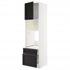 Доставка из Польши METOD / MAXIMERA w sz d pie/mikr z drz/2 szu, bialy/Lerhyttan bejcowane na czarno, 60x60x220 cm ИКЕА-19458433, ЕВРОИКЕА Калининград