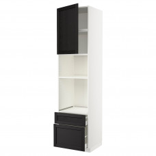 Доставка из Польши METOD / MAXIMERA w sz d pie/mikr z drz/2 szu, bialy/Lerhyttan bejcowane na czarno, 60x60x240 cm ИКЕА-39462896, ЕВРОИКЕА Калининград