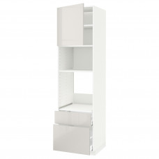 Доставка из Польши METOD / MAXIMERA w sz d pie/mikr z drz/2 szu, bialy/Ringhult jasnoszary, 60x60x220 cm ИКЕА-19469530, ЕВРОИКЕА Калининград
