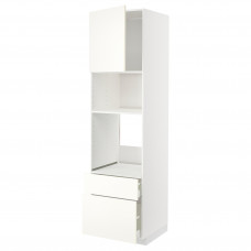 Доставка из Польши METOD / MAXIMERA w sz d pie/mikr z drz/2 szu, bialy/Vallstena bialy, 60x60x220 cm ИКЕА-99507444, ЕВРОИКЕА Калининград