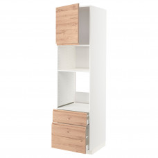 Доставка из Польши METOD / MAXIMERA w sz d pie/mikr z drz/2 szu, bialy/Voxtorp imit. debu, 60x60x220 cm ИКЕА-89464082, ЕВРОИКЕА Калининград