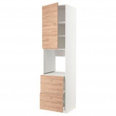 Доставка из Польши METOD / MAXIMERA sza wys n pie/drz/2szu, bialy/Voxtorp imit. debu, 60x60x240 cm ИКЕА-89466726, ЕВРОИКЕА Калининград