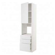 Доставка из Польши METOD / MAXIMERA szaf wys n piek/drz/3 szu, bialy/Stensund bialy, 60x60x240 cm ИКЕА-29466970, ЕВРОИКЕА Калининград