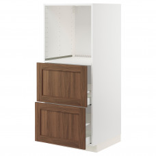 Доставка из Польши METOD / MAXIMERA Высокий топ/2 с, белый Enkoping/коричневый орех, 60x60x140 cm ИКЕА-39475224, ЕВРОИКЕА Калининград