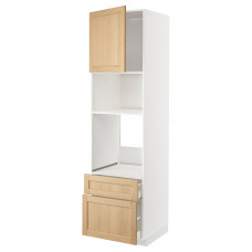 Доставка из Польши METOD / MAXIMERA w sz d pie/mikr z drz/2 szu, bialy/Forsbacka dab, 60x60x220 cm ИКЕА-99509527, ЕВРОИКЕА Калининград