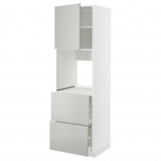 Доставка из Польши METOD / MAXIMERA w sz n pie dr/2fr/2w szu, bialy/Havstorp jasnoszary, 60x60x200 cm ИКЕА-69538183, ЕВРОИКЕА Калининград