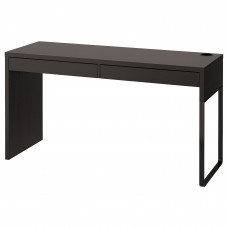 ⭐⭐⭐⭐⭐ MICKE Рабочий стол, черное и белое, 142x50 cm ИКЕА-60244745, Евро Икеа Калининград