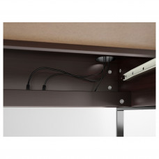 ⭐⭐⭐⭐⭐ MICKE Рабочий стол, черное и белое, 142x50 cm,IKEA-60244745, Евро Икеа Калининград
