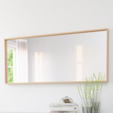 ⭐⭐⭐⭐⭐ NISSEDAL Зеркало, дуб окрашенный na Белый, 65x150 cm,IKEA-20390871, Евро Икеа Калининград