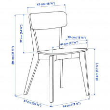 Доставка из Польши ⭐⭐⭐⭐⭐ NORDEN / LISABO stol i 4 krzesla, bialy/czarny, 26/89/152 cm,ИКЕА-39385539, Евро Икеа Калининград