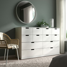 Доставка из Польши ⭐⭐⭐⭐⭐ NORDLI komoda,12 szuflad, bialy, 160x99 cm,ИКЕА-59239491, Евро Икеа Калининград