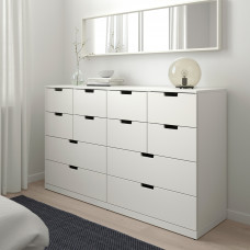 Доставка из Польши ⭐⭐⭐⭐⭐ NORDLI komoda,12 szuflad, bialy, 160x99 cm,ИКЕА-59239491, Евро Икеа Калининград