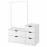 Доставка из Польши NORDLI komoda, 5 szuflad, bialy, 120x169 cm ИКЕА-09295286, ЕВРОИКЕА Калининград