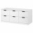 Доставка из Польши NORDLI komoda, 6 szuflad, bialy, 120x54 cm ИКЕА-29239497, ЕВРОИКЕА Калининград