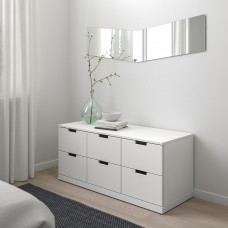 Доставка из Польши ⭐⭐⭐⭐⭐ NORDLI komoda, 6 szuflad, bialy, 120x54 cm,ИКЕА-29239497, Евро Икеа Калининград