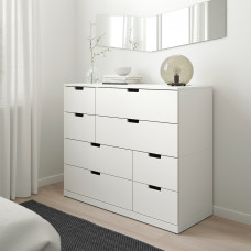 Доставка из Польши ⭐⭐⭐⭐⭐ NORDLI komoda, 8 szuflad, bialy, 120x99 cm,ИКЕА-79239503, Евро Икеа Калининград