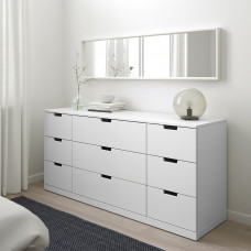 Доставка из Польши ⭐⭐⭐⭐⭐ NORDLI komoda, 9 szuflad, bialy, 160x76 cm,ИКЕА-89239507, Евро Икеа Калининград