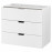 Доставка из Польши NORDLI komoda modulowa/3 szuflady, bialy, 80x68 cm ИКЕА-40383469, ЕВРОИКЕА Калининград