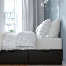 Доставка из Польши ⭐⭐⭐⭐⭐ NORDLI rama lozka z pojemnik i materacem,ИКЕА-59539569, Евро Икеа Калининград