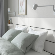 Доставка из Польши ⭐⭐⭐⭐⭐ NORDLI rama lozka z pojemnik i materacem, z wezglowiem bialy/Akrehamn srednio twardy, 160x200 cm,ИКЕА-29539641, Евро Икеа Калининград