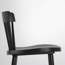 Доставка из Польши ⭐⭐⭐⭐⭐ NORRARYD Барный стул со спинкой, черный, 74 cm,ИКЕА-00397736, Евро Икеа Калининград
